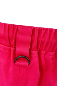 Customized Red Embroidered Sweatpants Design 4 Pocket Sweatpants Elastic Hem Design Fashion Sweatpants Design Company USA Retail U384 detail view-3